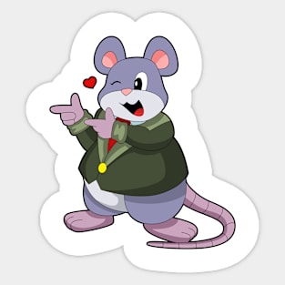 Mouse as Groom with Suit Sticker